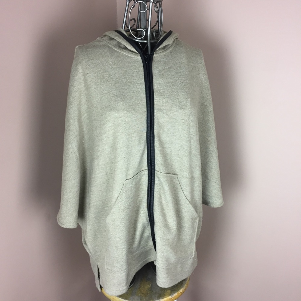 DKR and Co. beige hooded poncho